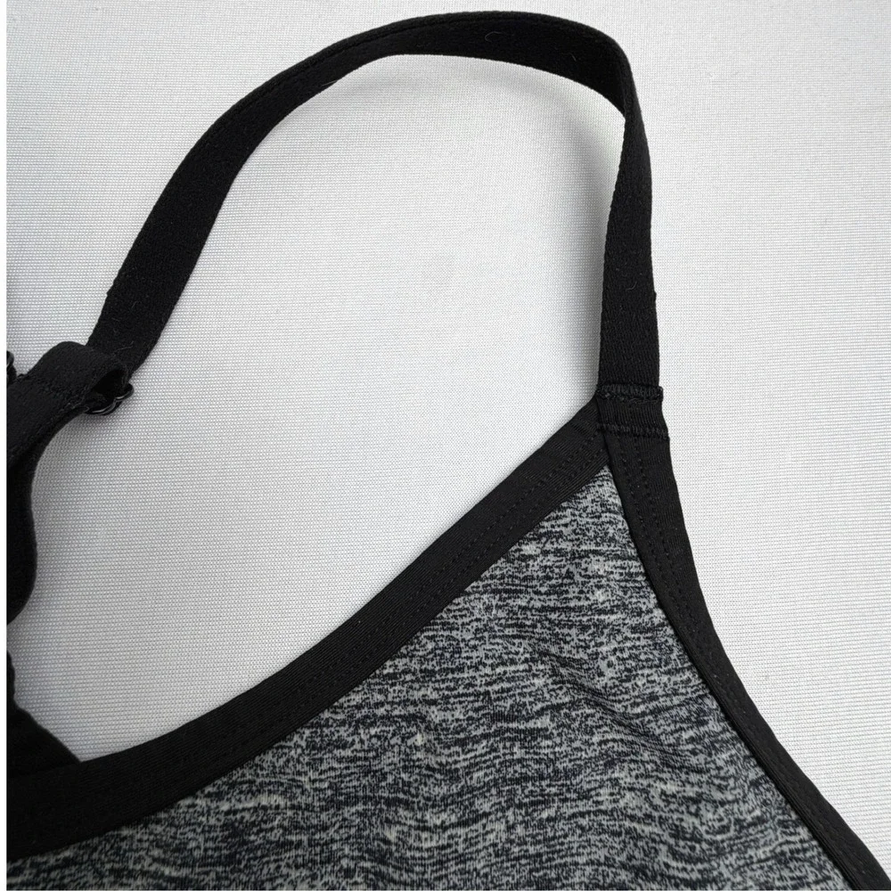 Pink Victoria's Secret Ultimate Sports Bra Women L Gray Excellent Mesh Strappy